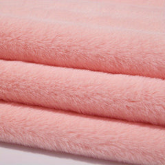 Rabbit Fur Fabric Clothing Vest Scarf Pillow DIY Toy Plush Material