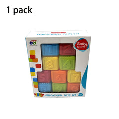 Soft Building Blocks for Baby Sensory Toys with Numbers Toy for Toddlers Babies
