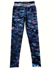 Bubble Print High Waist Yoga Pant Slim Fit Legging Women's Activewear