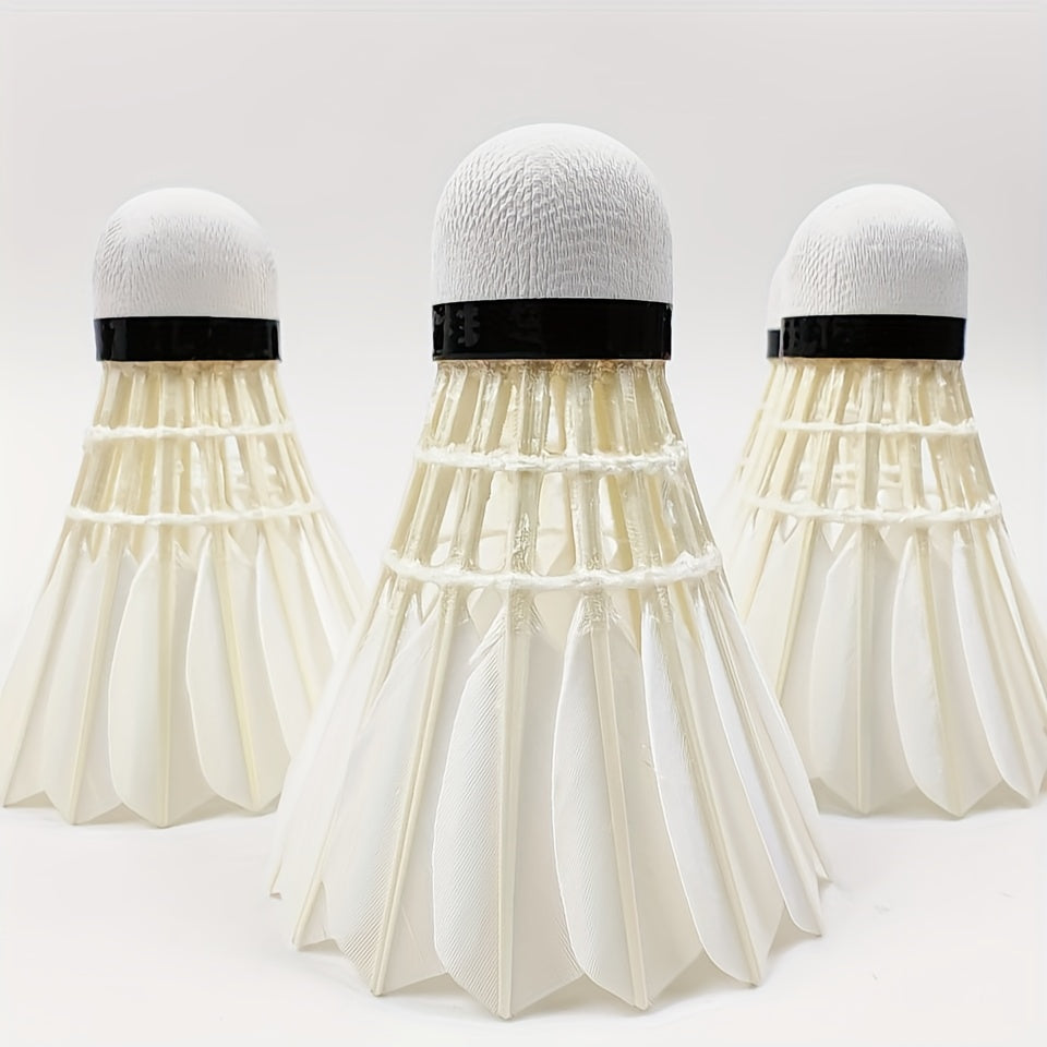 12pcs Goose Feather Shuttlecock for Training