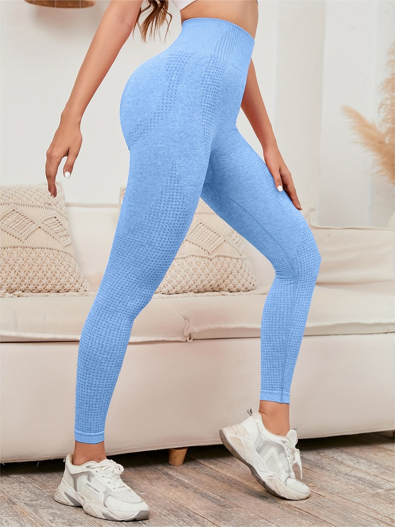 Seamless High Waist Yoga Pants Butt Lifting Fitness Leggings