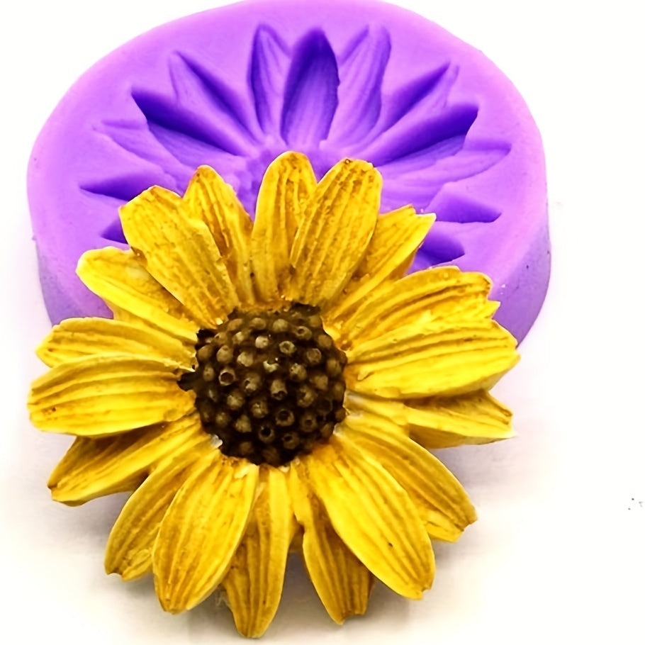 Resin Sunflower & Chrysanthemum Silicone Cake Baking Molds