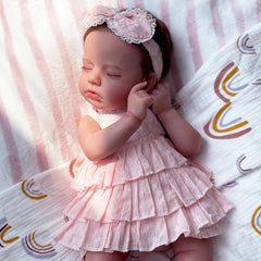 19%22 Lifelike Vinyl Doll with Closed Eyes Reborn Baby Toy