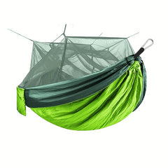 Portable Anti-mosquito Hammock w/ 2 Carabiner for Camping