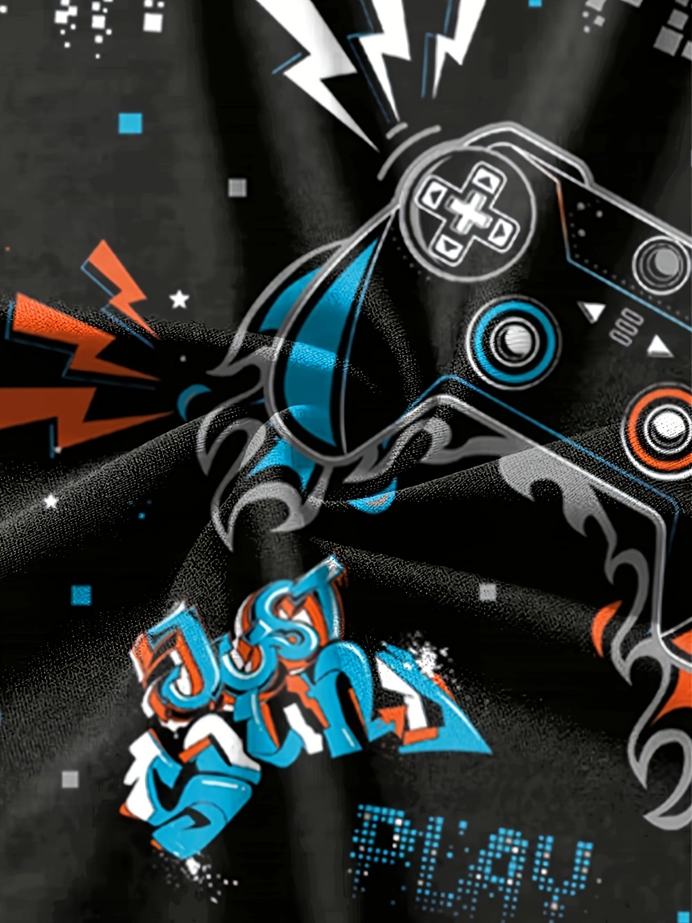 Gamepad Graphic Short Sleeve T-shirt for Kids