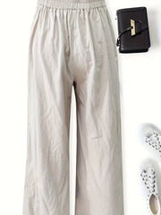 Elastic Waist Loose Pants for Spring & Summer Women