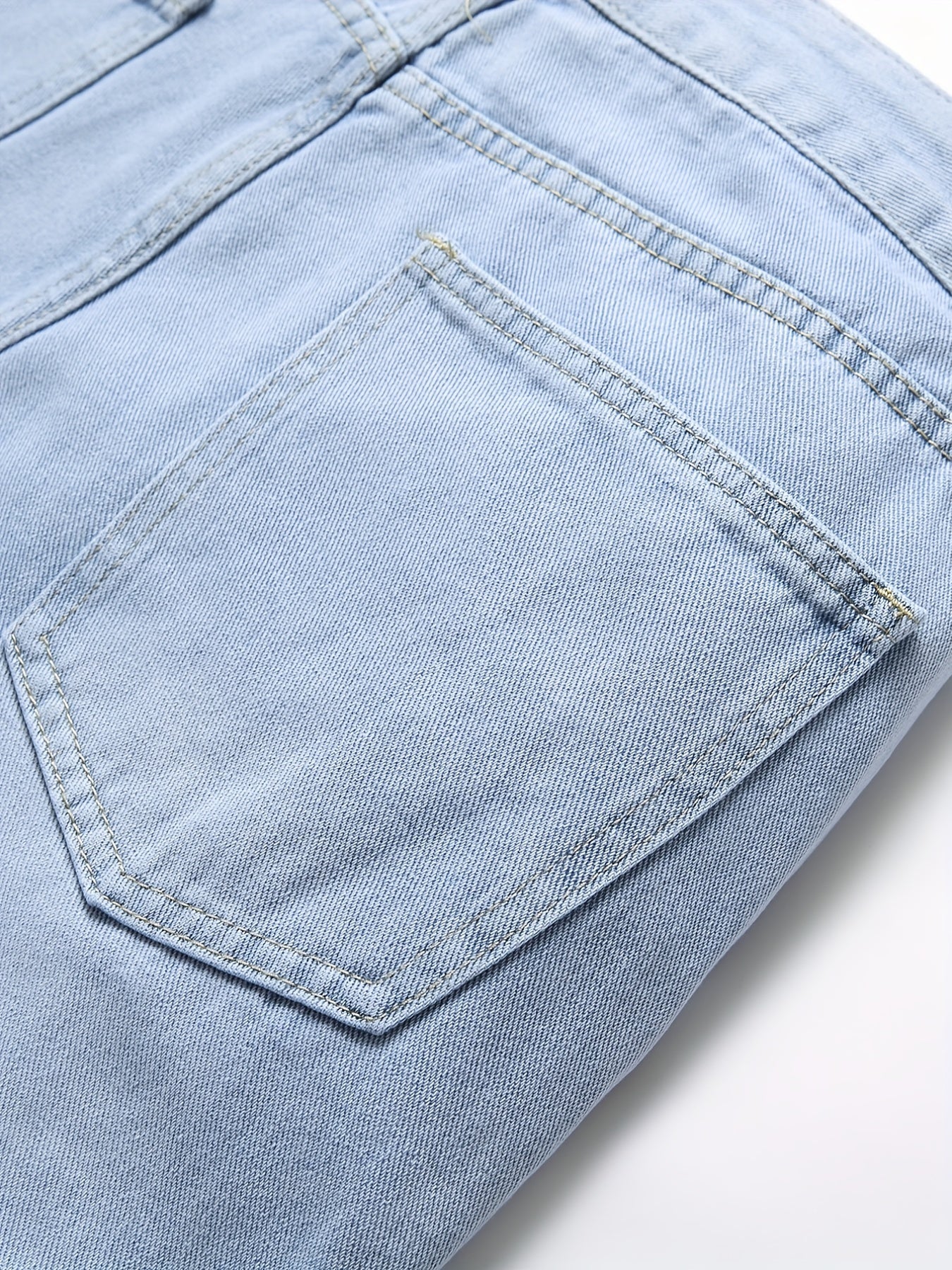 Men's Distressed Denim Shorts Street Style Casual Summer Wear