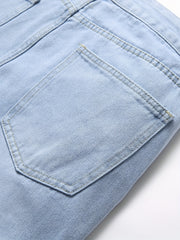 Men's Distressed Denim Shorts Street Style Casual Summer Wear