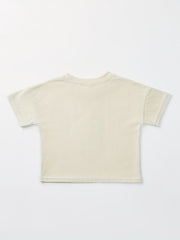 Baby Boys Ice Cream Patch Short Sleeve T-shirt for Summer