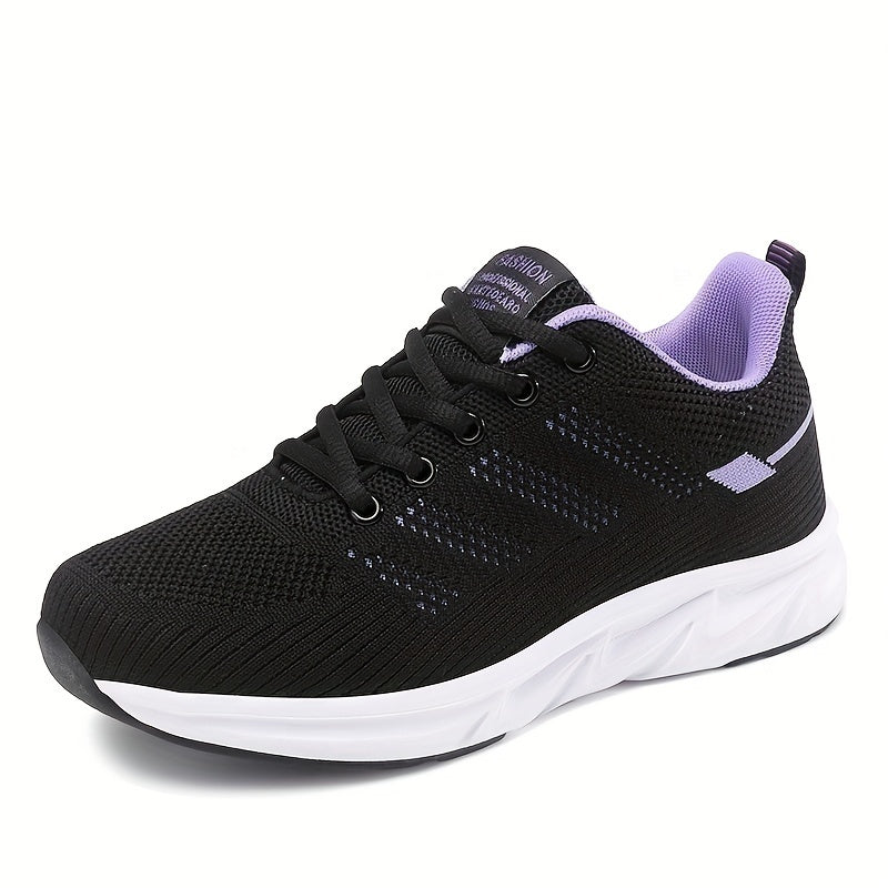 Women's Lace-up Breathable Sporty Running Shoes Lightweight Mesh Sneakers