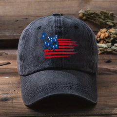 Butterfly Flag Baseball Cap Distressed Dad Hat Vintage Sun Hats