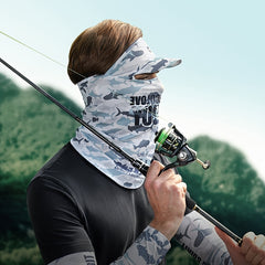 Summer Camouflage Sunscreen Face Mask Soft Cap Breathable