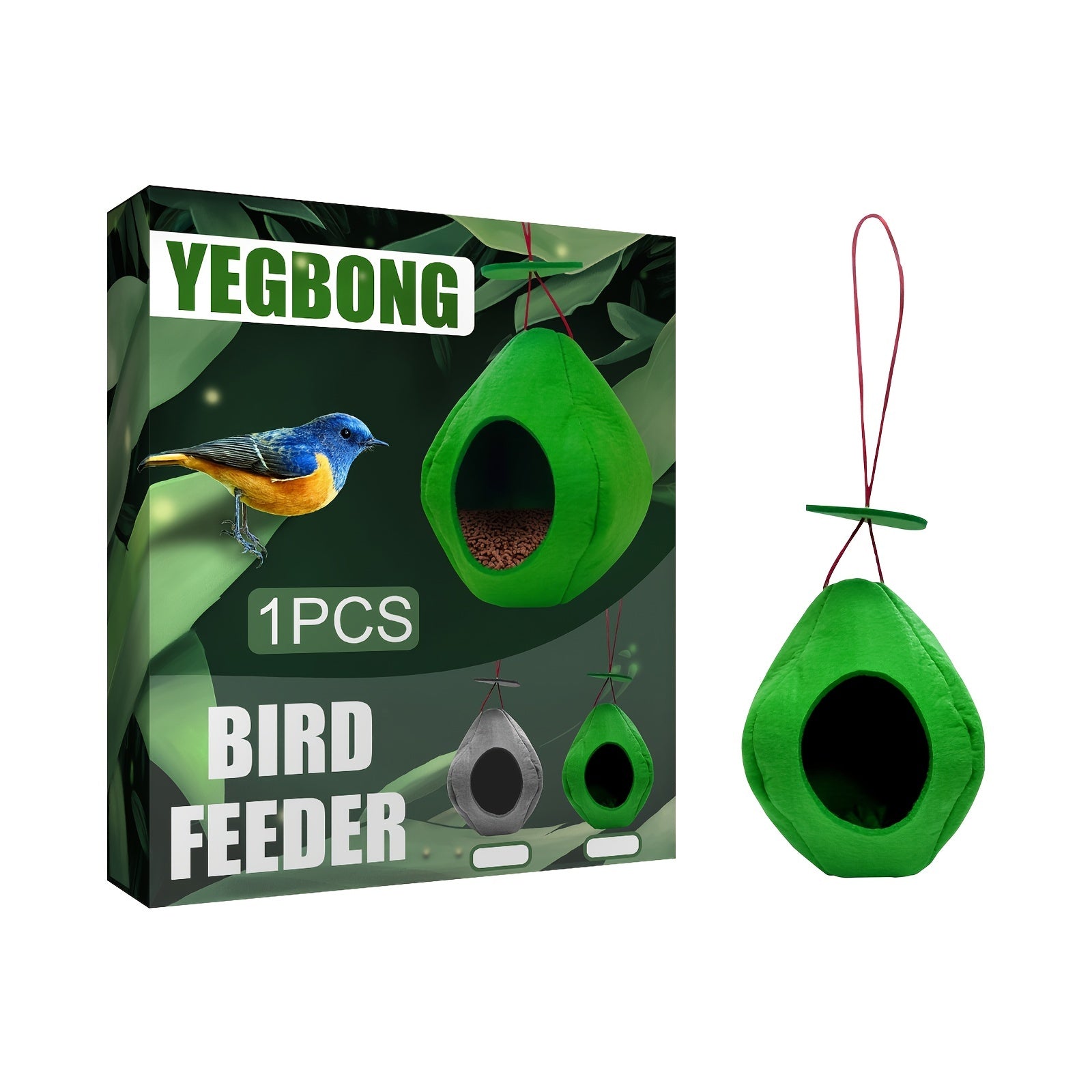 Hanging Felted Bird Feeder Outdoor Balcony Bird Feeder Wind Proof