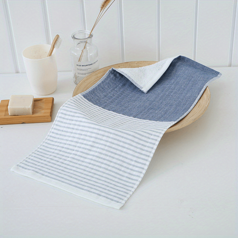 Striped Pattern Face Towel Soft Skin-friendly Absorbent Towel 9.84-19.68in