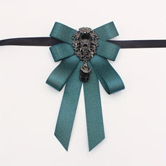 Diamond Decorative Bow Tie Women's Bow Collar Flower Coat Collar
