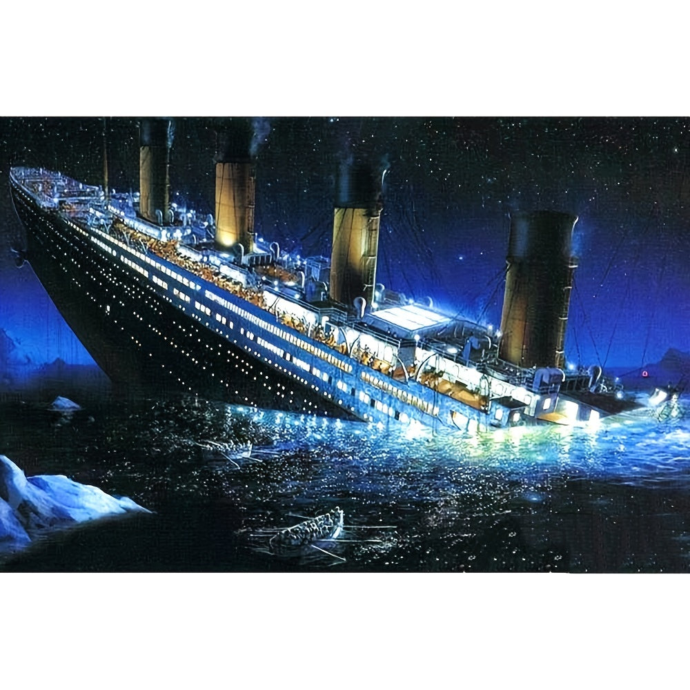 Rhinestone 3D DIY Diamond Painting Titanic Embroidery Cross Stitch 3D Home Decor