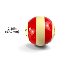 Billiards Cue Ball for Training and Practice with Clear Lines and Dots