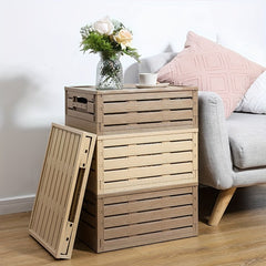 Stylish Wood Grain Foldable Storage Box