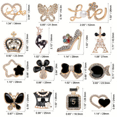 15Pcs Shoe Charms For Clogs Sandals Decoration Charms For Kids Girls Women