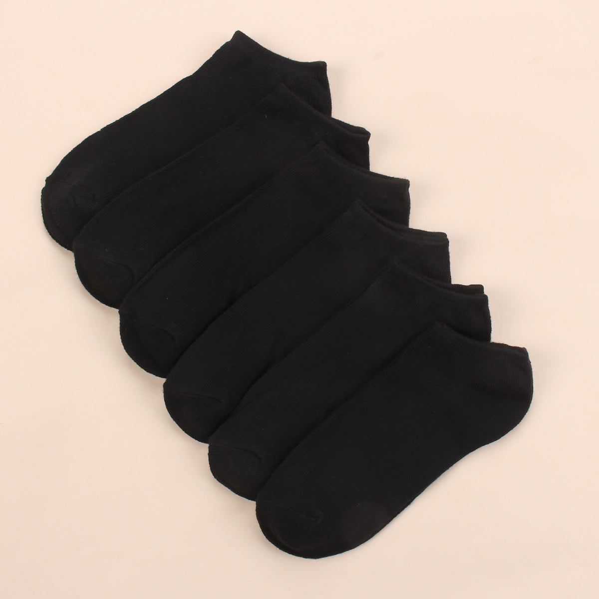 6-Pack Women's Striped Cotton Ankle Socks