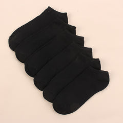 6-Pack Women's Striped Cotton Ankle Socks