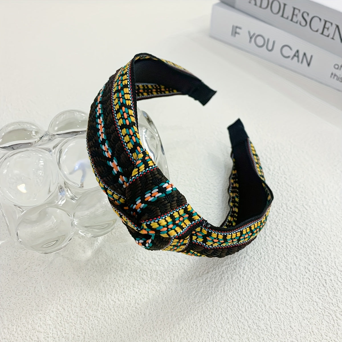 Boho Embroidery Braided Hair Hoop Hair Accessories