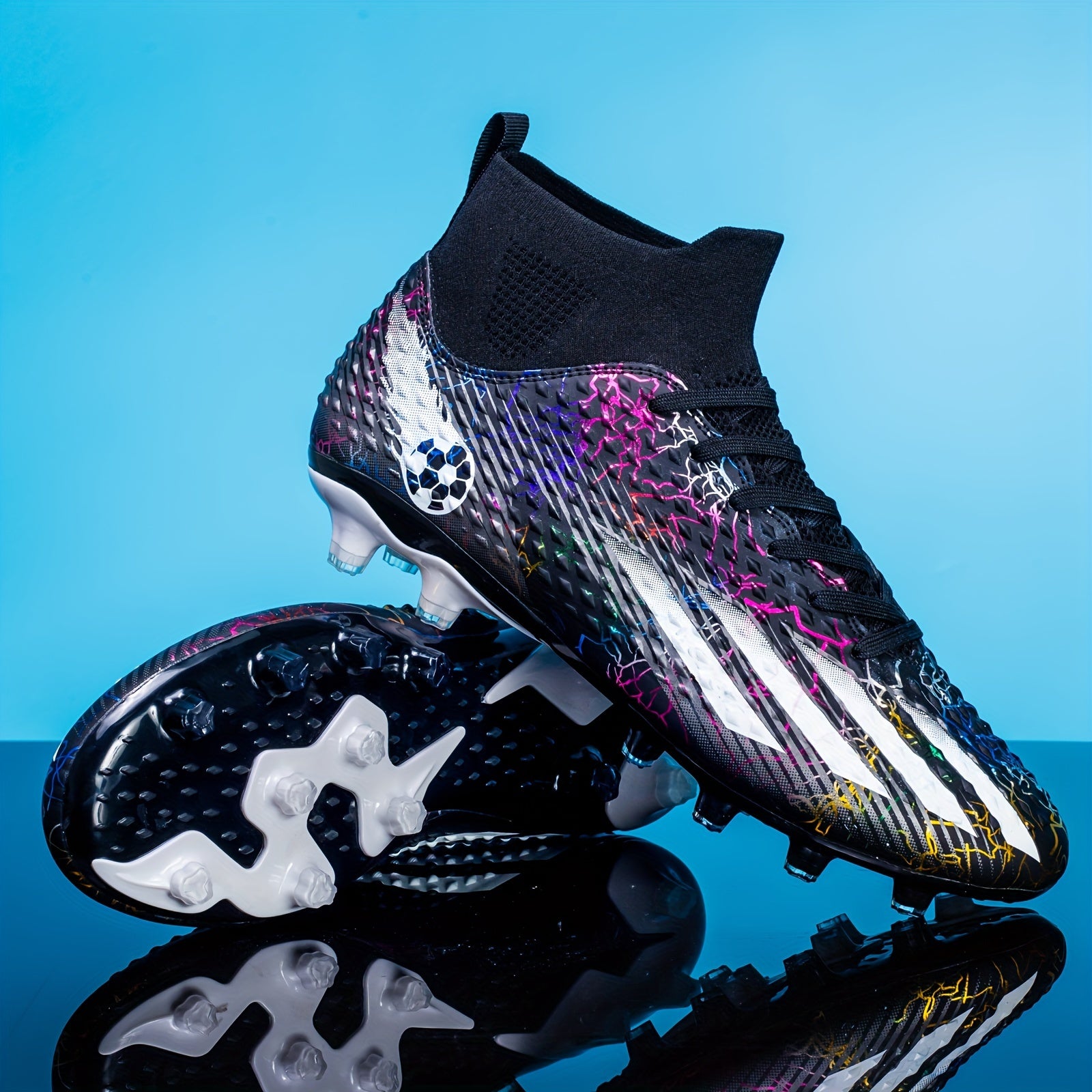 Youth Non Slip Football Cleat w/ Spikes Outdoor Soccer Shoes