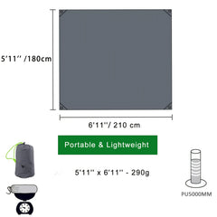 GeerTop Ultralight Waterproof Tent Tarp Footprint for Camping Hiking Picnics