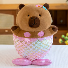 Mermaid Capybara Plush Toy Stuffed Animal - Holi Gift