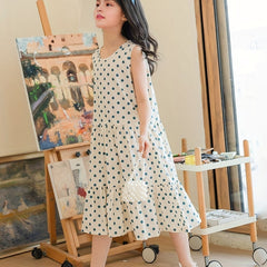 Polka Dot Dress for Girls - Summer Party Dress