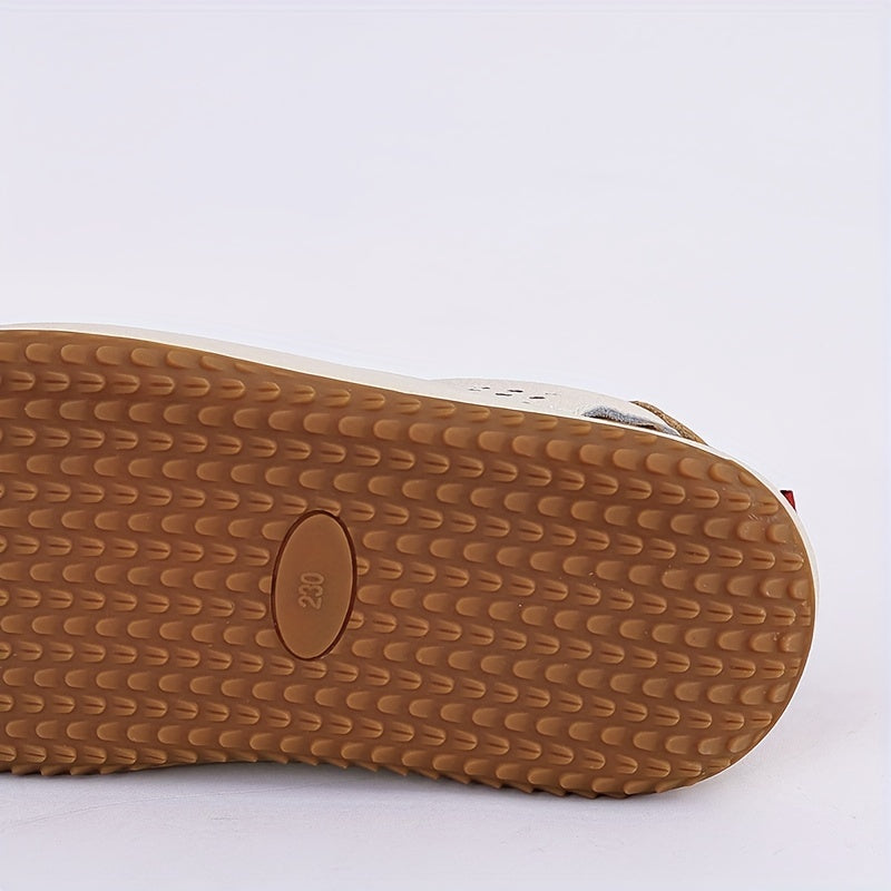 Women's Leather Hollowed Sports Sandals Flat Soles Outdoor Wear