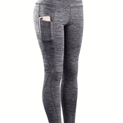 High Waist Yoga Pants With Pocket Running Sports Workout Fitness Leggings