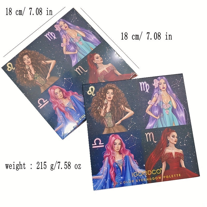 Brown Tone Women's Daily Makeup Palette Pearly Shimmer Matte Glitter Finish