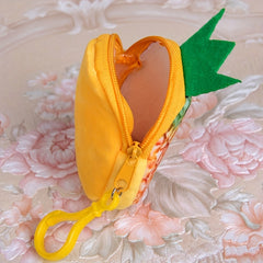 Fruit Volleyball Plush Coin Purse Bag Pendant