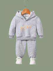 OERYUI Girls Boys Self Love Hooded Pullover Pants Set Sports Spring Fall Gift