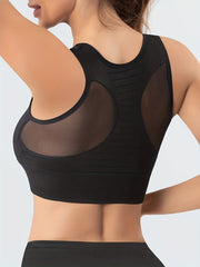 Wireless Tank Sports Bra Push Up Shockproof Running Bra