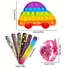 10pcs Kids Party Favors Treasure Box for School Classroom Prize Birthday Gift