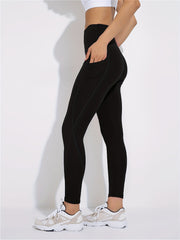 Women's Sporty Comfort Fitness Leggings With Pockets for Running Yoga