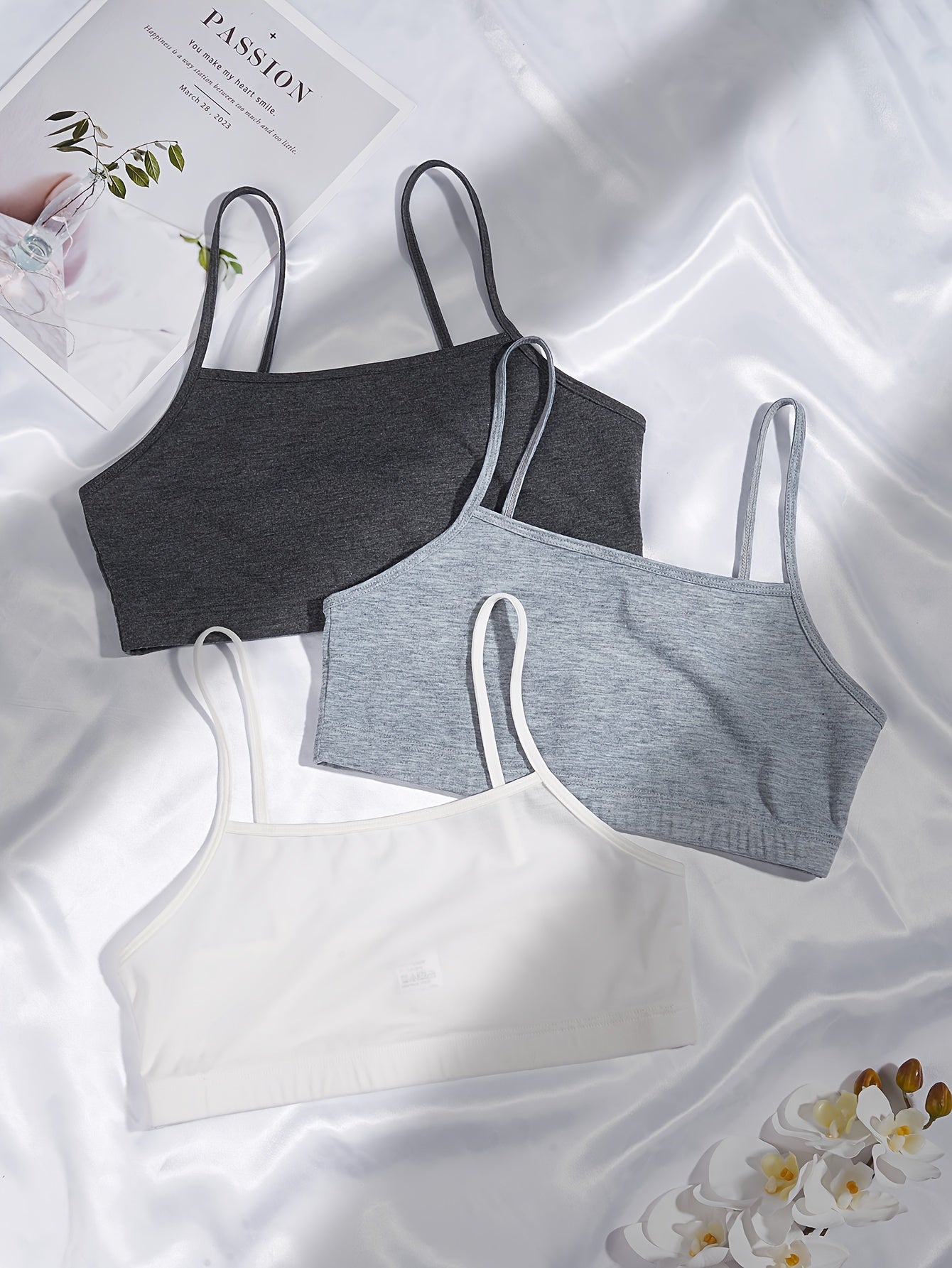 3 Pcs Seamless Sports Bra Breathable Intimates Women's Lingerie & Underwear