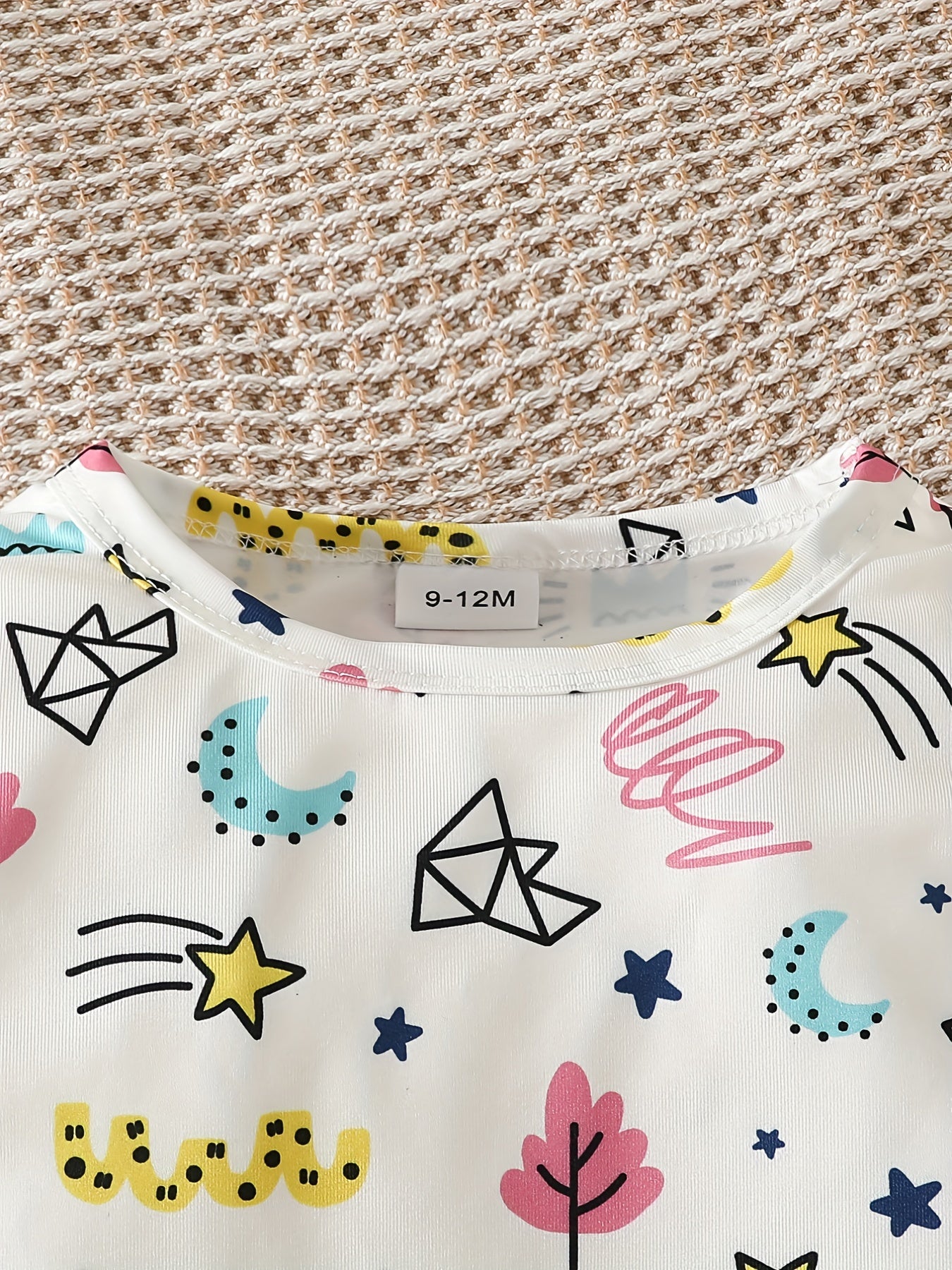 Baby Girls' Star And Moon Print Sweatshirt
