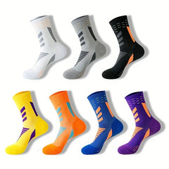 Pro Sports Socks, Unisex Crew Socks for Basketball & Outdoors