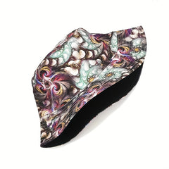 Unisex Vintage Abstract Sunshade Bucket Hat For Outdoor Travel