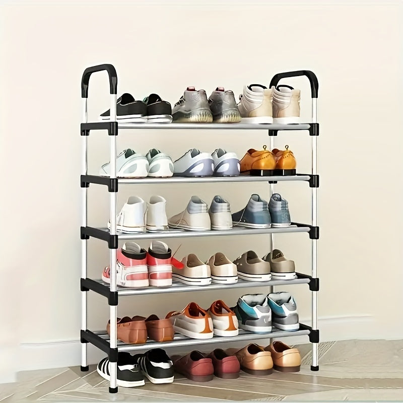 1pc Shoes Storage Rack Standing Shoes Rack Easy Assembled Shoes Storage Shelf