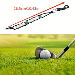 Golf Stroke Score Counter Plastic Ball Beads Putt Counter Key Chain