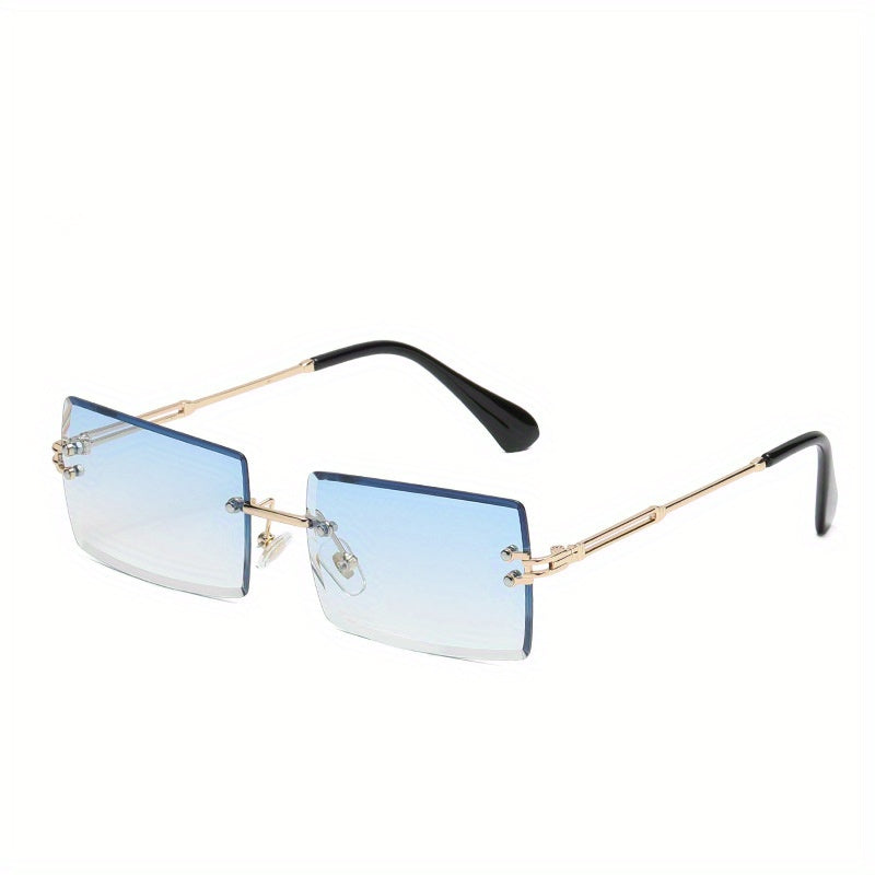 Men's Rimless Gradient Polarized Sunglasses UV400