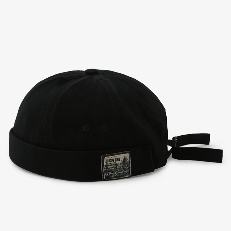 Men's Adjustable Metal Buckle Skull Cotton Hat