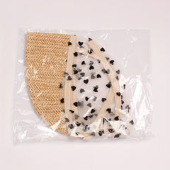 European American Straw Baby Hat