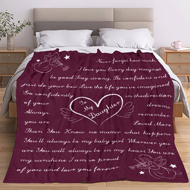 To My Daughter Throw Blanket - Birthday & Christmas Gift