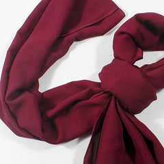 Satin Hijab Shirt with Tie for Spring & Summer