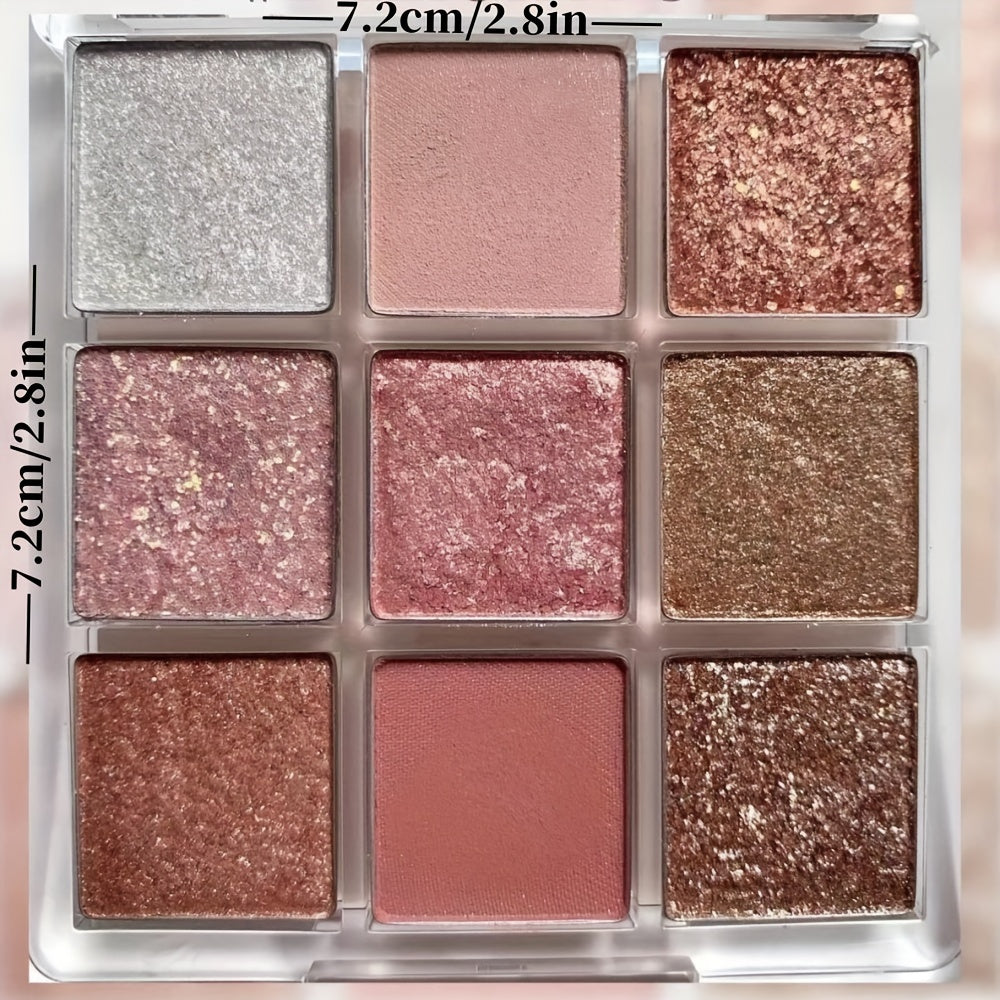 Coral Tone Eyeshadow Palette Matte Shimmer Finish